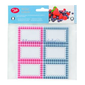 Homepride Online-Gingham Preserving Labels x30