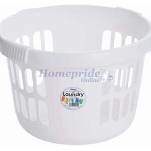 Homepride Online-Casa Laundry Basket Ice White