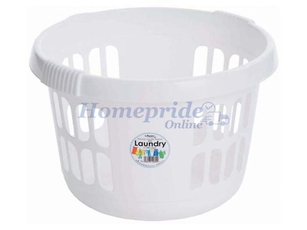 Homepride Online-Casa Laundry Basket Ice White