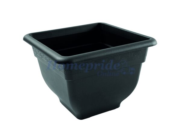 Homepride Online-Bell Pot Planter Square Slate 37cm