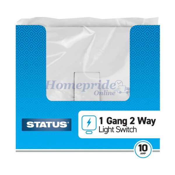 Homepride Online-Light Switch 1 Gang 2 Way White