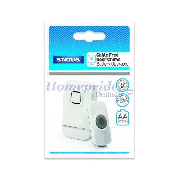 Homepride Online-Battery Operated Door Chime - White