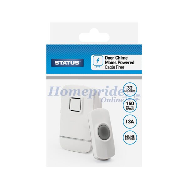 Homepride Online-Door Chime Plug In White