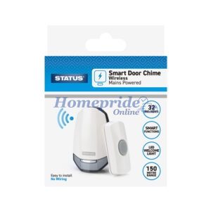 Homepride Online-Door Chime + Night Light Plug In White