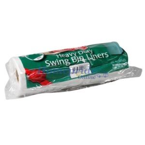 Homepride Online-50 Pack of White Value 30L Swing Bin Liners