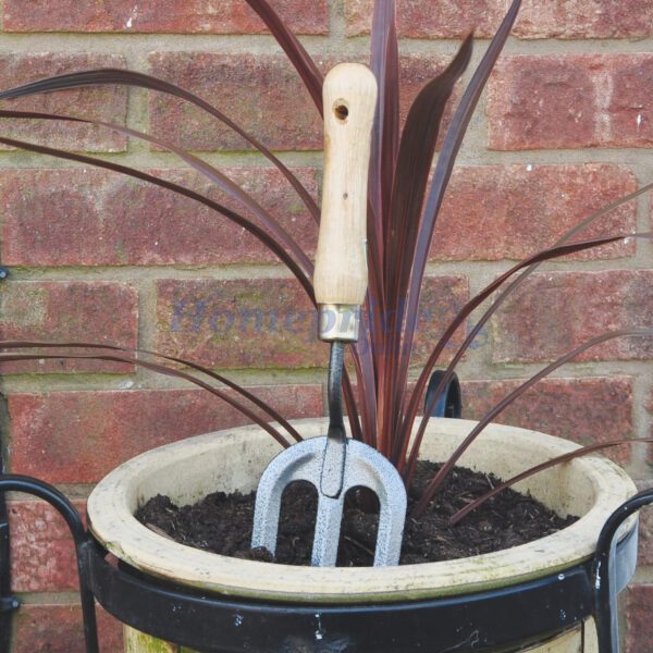 Homepride Online-Wooden Handled Hand Fork