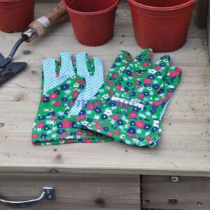 Homepride Online-Ladies' Lightweight Polka Dot and Floral Gloves