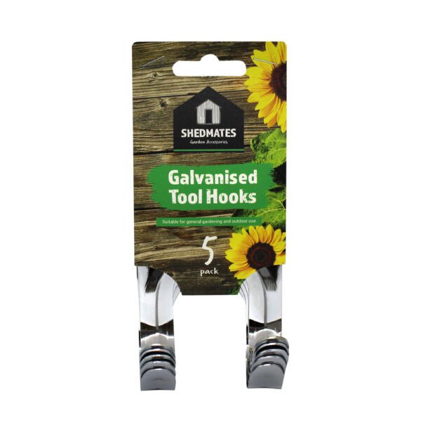 Homepride Online-5 Pack Galvanised Tool Hooks