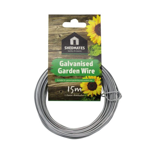 Homepride Online-15m Galvanised Garden Wire 1.6mm