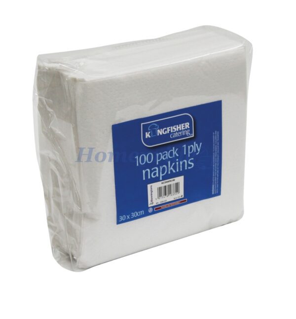 Homepride Online-100 Pack of White Paper Napkins