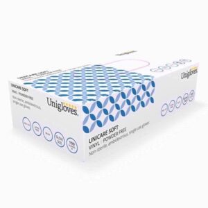 Homepride Online-UNICARE VINYL BLUE POWDRFREE 100 GLOVES LARGE