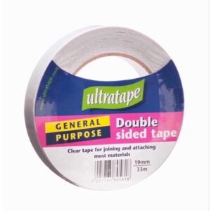 Homepride Online-ULTRATAPE CLEAR D/SIDED TAPE19 X 33M