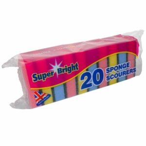 Homepride Online-SUPERBRIGHT SPONGE 20 SCOURER PK12 SU33B