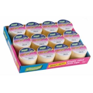 Homepride Online-ULTRATAPE H/DUTY D/SIDED YELLOW PK12