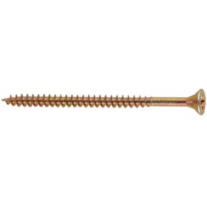 Homepride Online-Woodscrews - Zinc & Yellow 1 1/4" x No.8 PK35