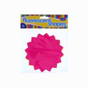 Homepride Online-COUNTY STATIONERY FLUORESCENT SHAPES 18PK
