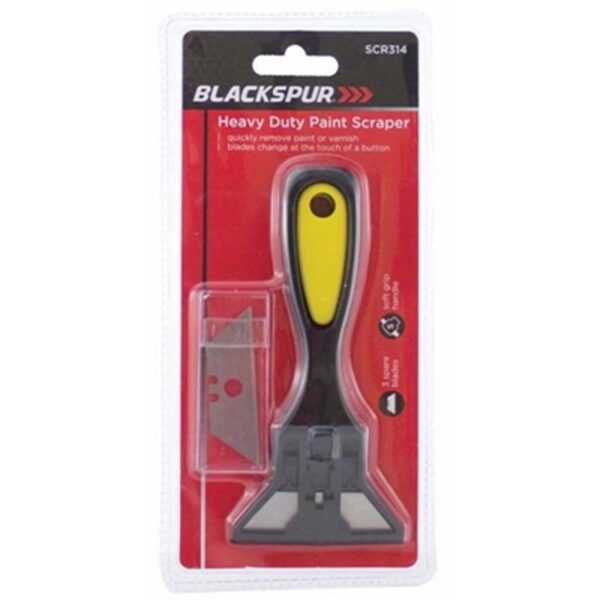 Homepride Online-BLACKSPUR HEAVY DUTY PAINT SCRAPER 3 SPARE BLADES