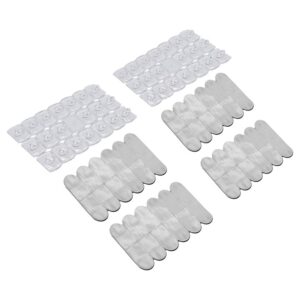 Homepride Online-AMTECH 40 TRANSPARENT SELF ADHESIVE HANDY HOOK SET