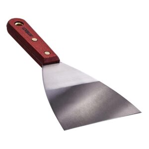 Homepride Online-Amtech 100 mm 4" wooden handle scraper