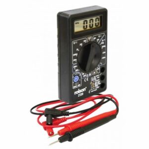 Homepride Online-Rolson digital multimeter measures AC/DC voltage 20 position function and range selactor, test probes, leads and PP3 battary included