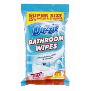 Homepride Online-DUZZIT BATHROOM WIPES EXTRA STRONG 50 JUMBO WIPES