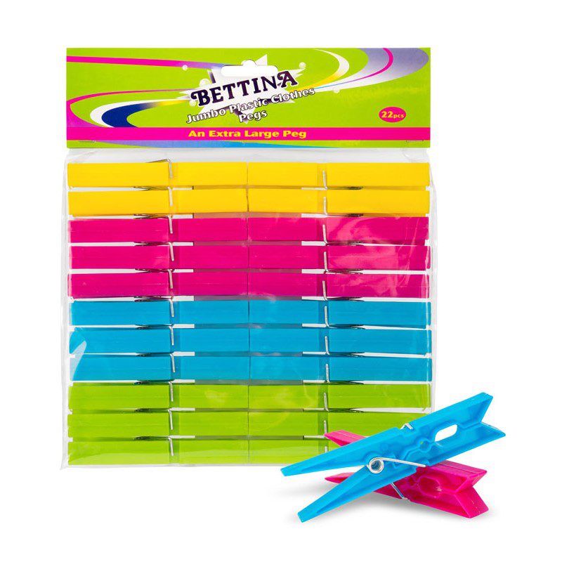 Homepride Online-BETTINA JUMBO PLASTIC CLOTHES PEGS