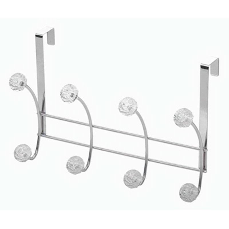 Homepride Online-BLUECANYON DIAMOND OVER DOOR 4 HOOK CHROME