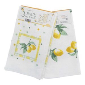 Homepride Online-country club 3 pack tea towels 100% cotton