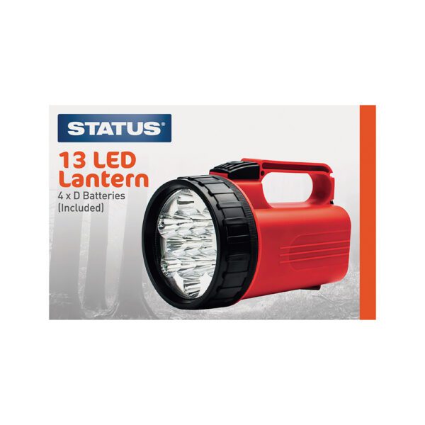 Homepride Online-STATUS 13 LED LANTERN 4× D BATTERY OPERATED, BATTERIES INCLUDED