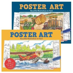 Homepride Online-Squiggle Poster Art 16 scenes to paint
