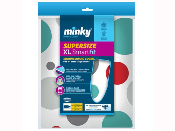 Homepride Online-MINKY SMART FIT XL IRONING BOARD COVER