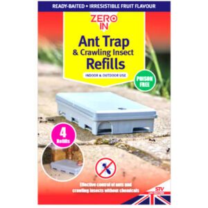 Homepride Online-ZERO IN - ANT TRAP &CRAWLING INSECT  4 REFILLS indoor & outdoor use