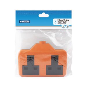 Homepride Online-2 Gang 13 Amp Heavy  Duty Orange Plg