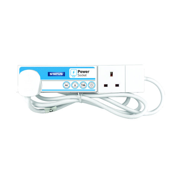 Homepride Online-4m Power Socket 4socket 13 Amp With Neon indicator