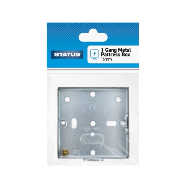 Homepride Online-1 Gang 16mm Metal Pattress Box