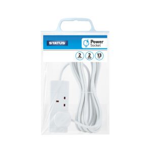 Homepride Online-2m, 2 socket Power Socket 13Amp