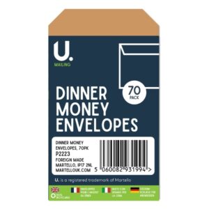 Homepride Online-U. Mailing Dinner Money Envelopes -70 pack