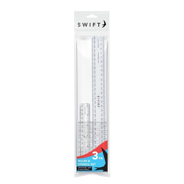 Homepride Online-Swift Ruler and Stencil Set 3 pack