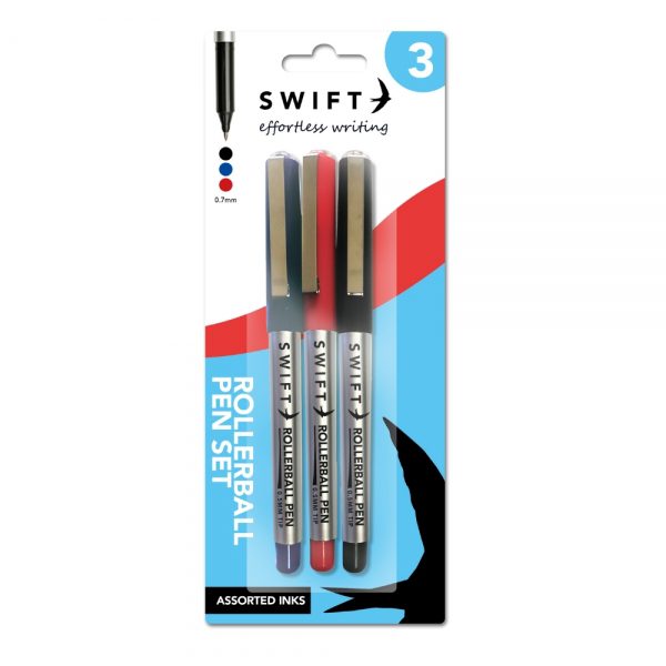 Homepride Online-Swift 3 Rollerball Pen Set-Assorted