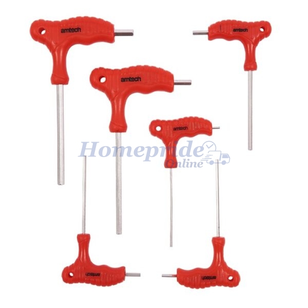 Homepride Online-6 Piece T-handle hex key set