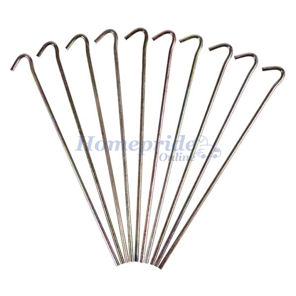 Metal garden pegs - 10 pack