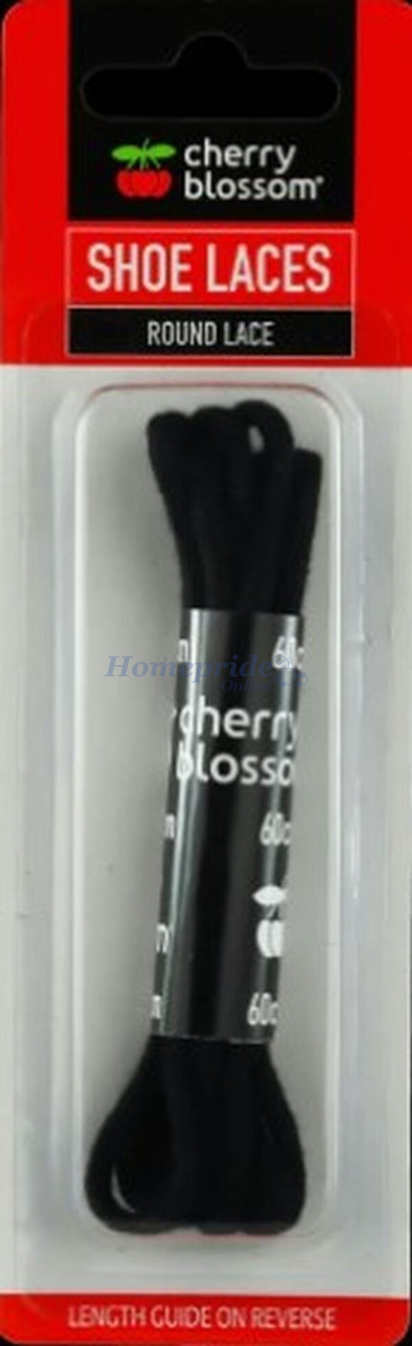 Cherry Blossom Round Lace Black 120cm