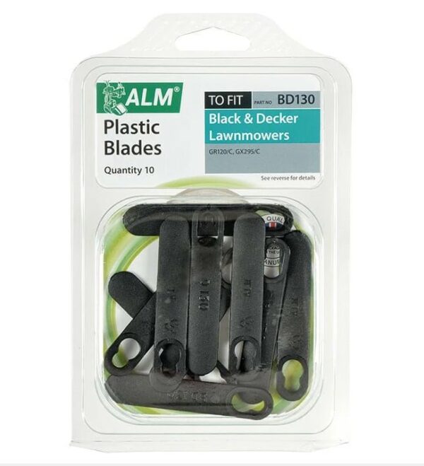 Pack of 10 Black & Decker (A6172) Replacement Lawnmower Blades