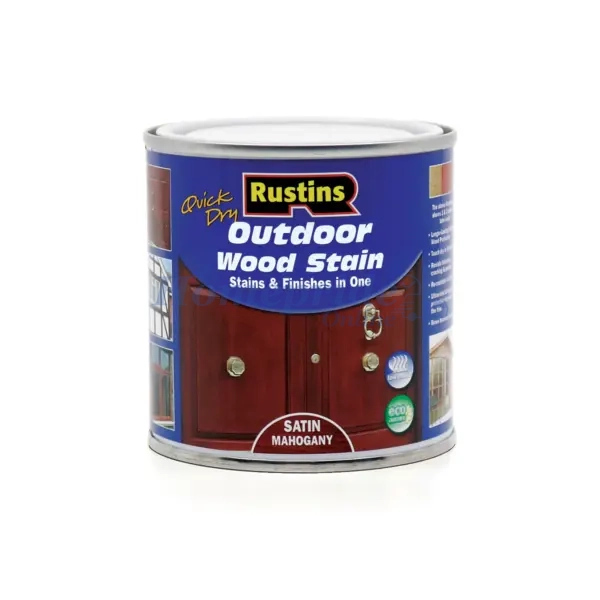 Quick Dry Exterior Woodstain Satin Mahogany 250ml