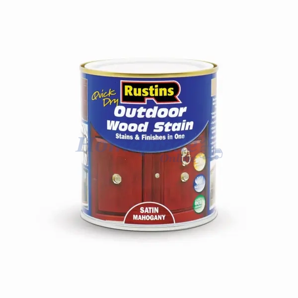 Homepride Online-Quick Dry Exterior Woodstain Satin Mahogany 500ml