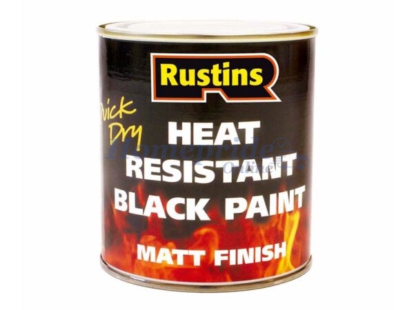 Quick Dry Heat Resistant Paint Black 500ml