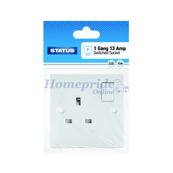 Homepride Online-Switched Wall Socket 1 Gang 13 Amp