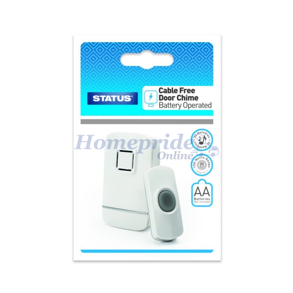 Homepride Online-Battery Operated Door Chime - White