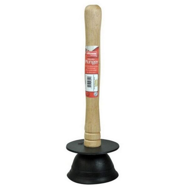 Homepride Online-4.5inch (11cm) Wooden Handled Sink Drain Plunger