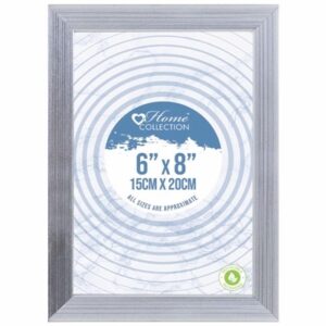HOME COLLECTION SILVER FRAME 6X8INCH